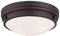 Minka-Lavery - 823-167 - Two Light Flush Mount - Lathan Bronze
