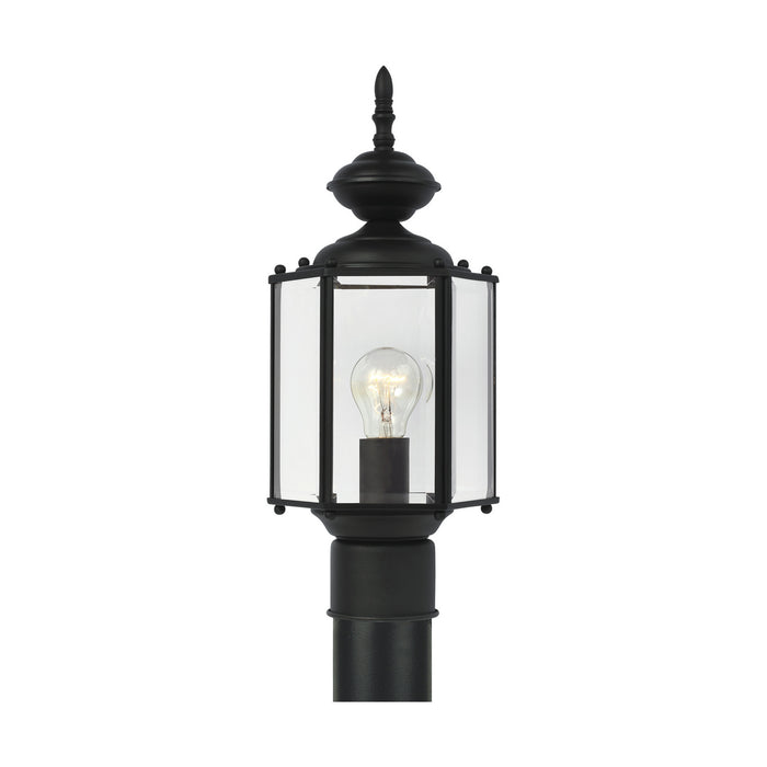 Generation Lighting. - 8209-12 - One Light Outdoor Post Lantern - Classico - Black