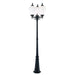 Acclaim Lighting - 5369BK/WH - Three Head Post Mount - Acorn - Matte Black