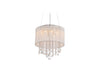 Avenue Lighting - HF1501-WHT - Eight Light Dual Mount/Flush & Hanging - Beverly Dr. - White Silk String