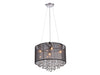 Avenue Lighting - HF1504-BLK - Four Light Dual Mount/Flush & Hanging - Riverside Dr. - Black Organza Silk