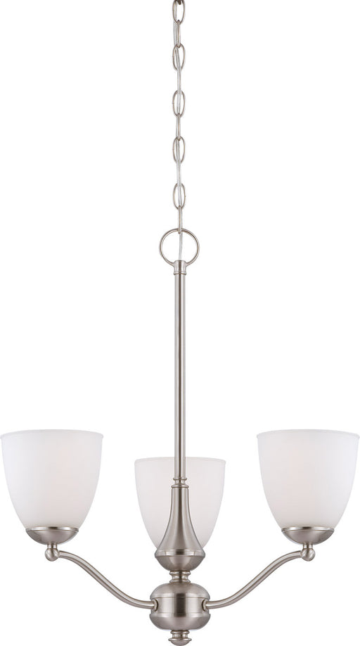Nuvo Lighting - 60-5036 - Three Light Chandelier - Patton - Brushed Nickel