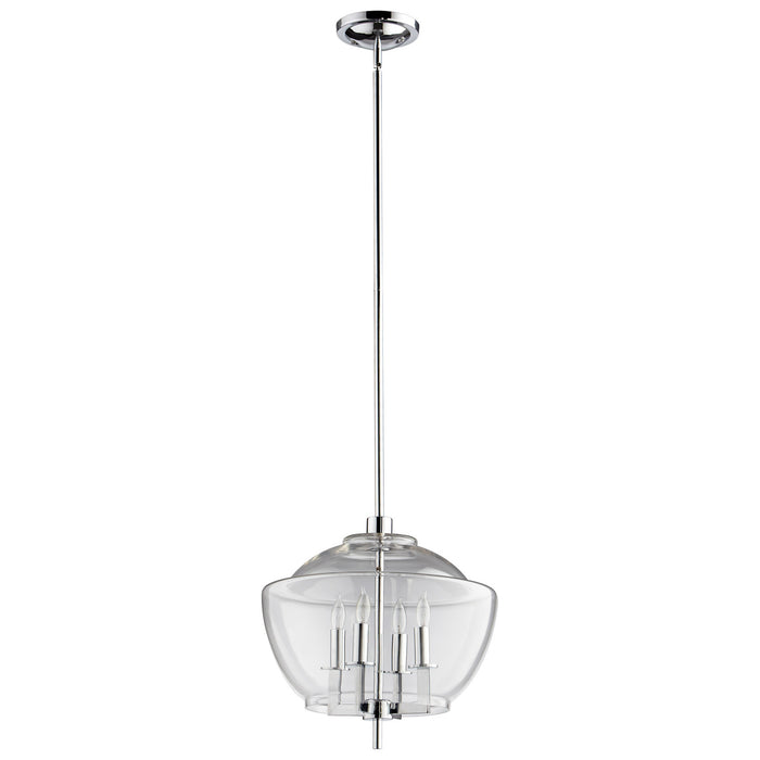Cyan - 05721 - Four Light Pendant - Empoli - Chrome