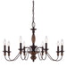 Quoizel - HK5008TC - Eight Light Chandelier - Holbrook - Tuscan Brown