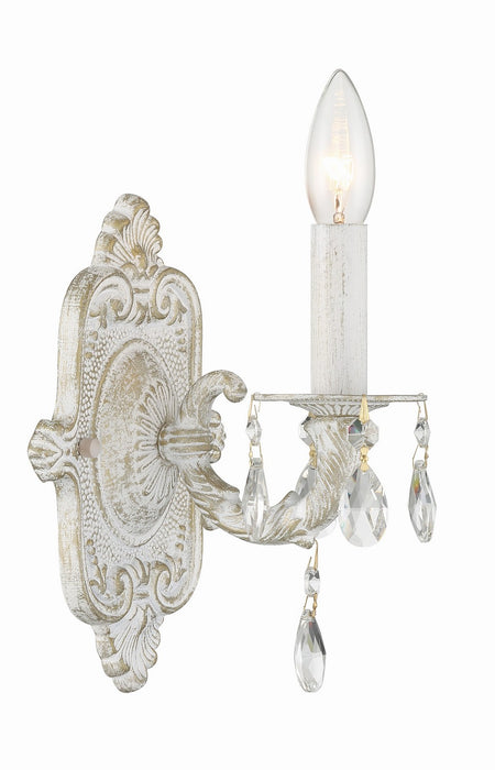 Crystorama - 5021-AW-CL-S - One Light Wall Sconce - Paris Market - Antique White