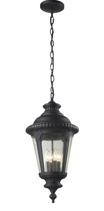 Z-Lite - 545CHB-BK - Four Light Outdoor Chain Mount Ceiling Fixture - Medow - Black