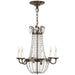 Visual Comfort Signature - CHC 1407SHS-SG - Six Light Chandelier - Paris Flea Market - Sheffield Silver