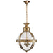 Visual Comfort Signature - CHC 2111AB-CG - Three Light Lantern - Crown Top Globe - Antique-Burnished Brass