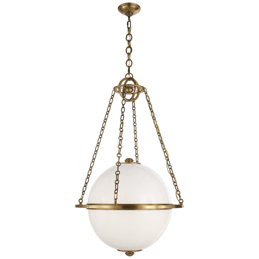 Visual Comfort Signature - CHC 2135AB-WG - Two Light Lantern - Modern Globe - Antique-Burnished Brass