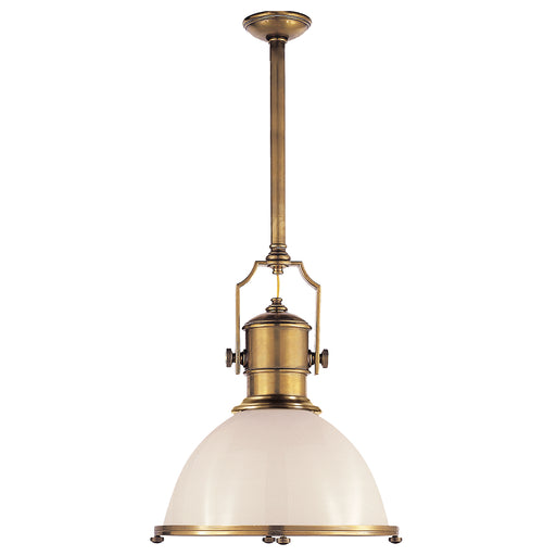 Visual Comfort Signature - CHC 5136AB-WG - One Light Pendant - Country Industrial - Antique-Burnished Brass