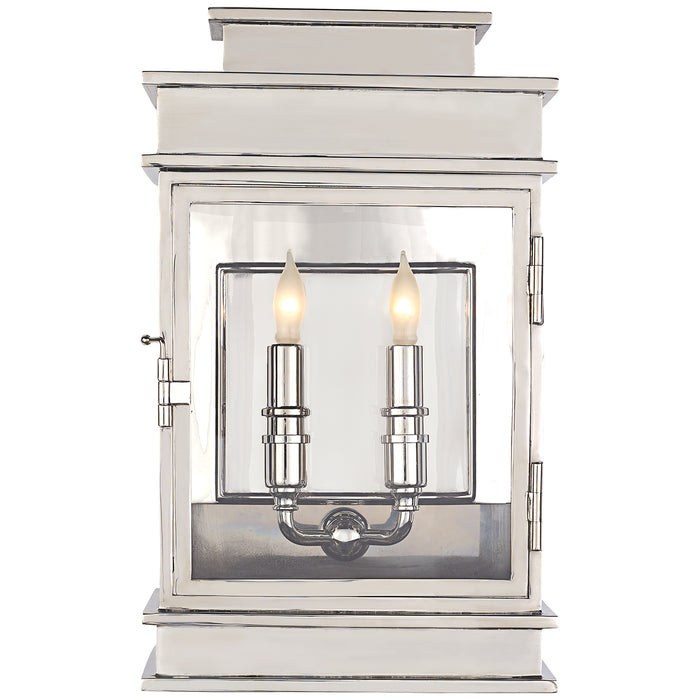 Visual Comfort Signature - CHD 2908PN - Two Light Wall Sconce - Linear Lantern - Polished Nickel