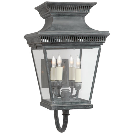 Visual Comfort Signature - CHD 2952WZ - Four Light Wall Lantern - Elsinore - Weathered Zinc