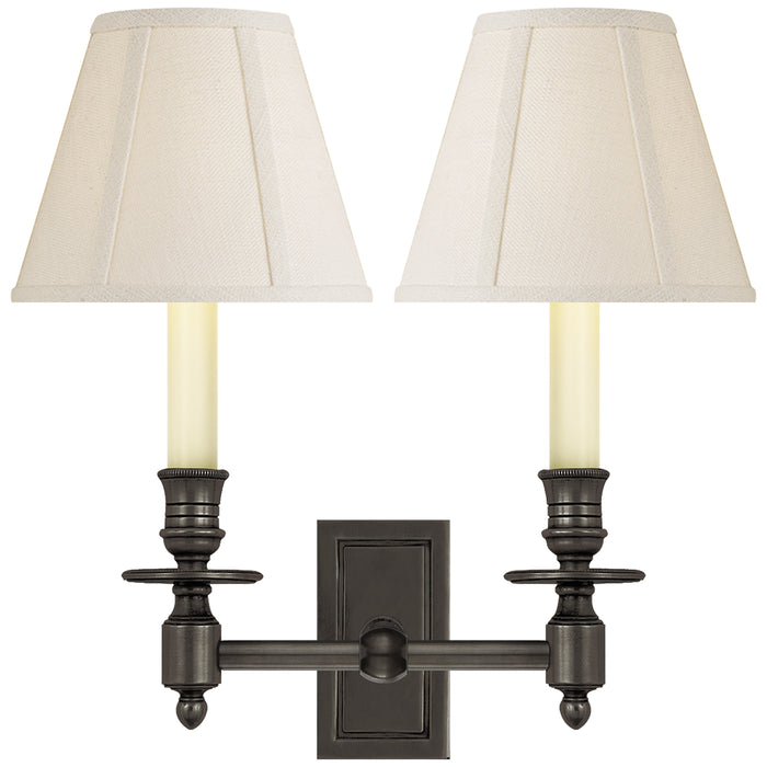Visual Comfort Signature - S 2212BZ-L - Two Light Wall Sconce - French Library - Bronze