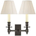 Visual Comfort Signature - S 2212BZ-L - Two Light Wall Sconce - French Library - Bronze