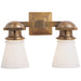 Visual Comfort Signature - SL 2152HAB-WG - Two Light Wall Sconce - Ny Subway - Hand-Rubbed Antique Brass