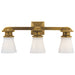 Visual Comfort Signature - SL 2153HAB-WG - Three Light Wall Sconce - Ny Subway - Hand-Rubbed Antique Brass