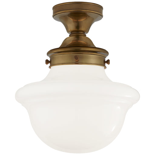 Visual Comfort Signature - SL 4121HAB-WG - One Light Flush Mount - Edmond - Hand-Rubbed Antique Brass
