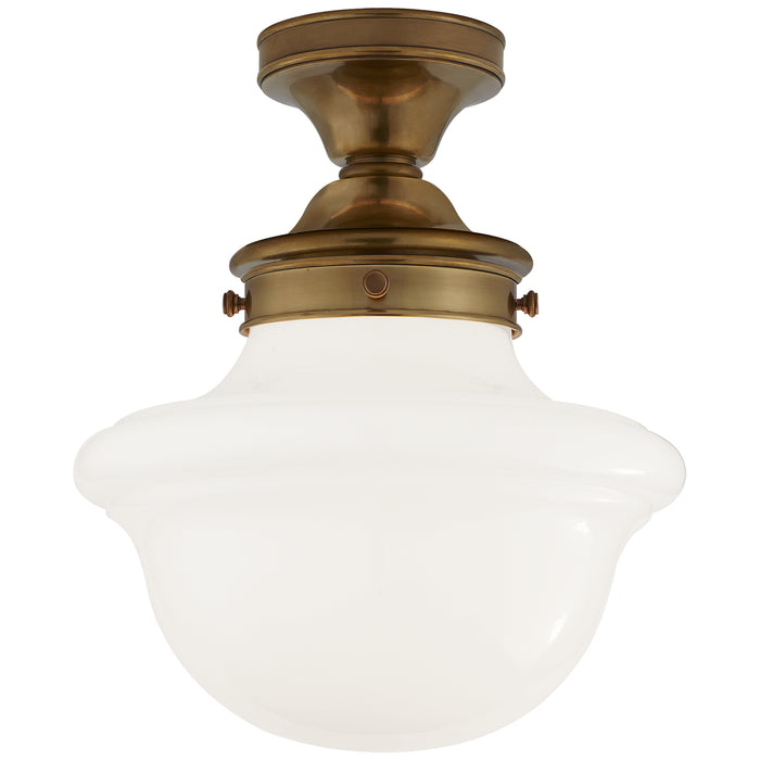 Visual Comfort Signature - SL 4121HAB-WG - One Light Flush Mount - Edmond - Hand-Rubbed Antique Brass
