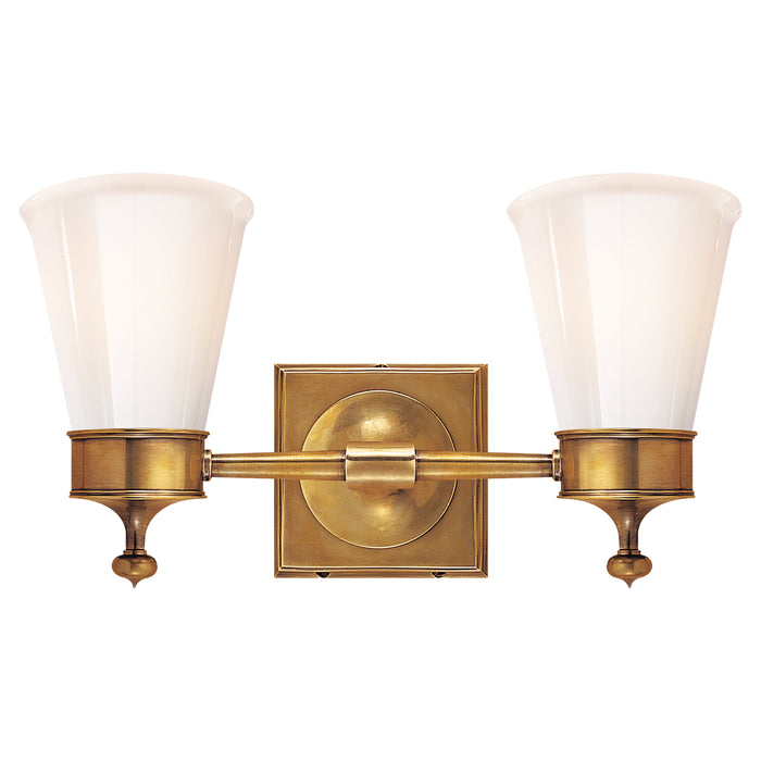 Visual Comfort Signature - SS 2002HAB-WG - Two Light Wall Sconce - Siena - Hand-Rubbed Antique Brass