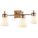 Visual Comfort Signature - SS 2003HAB-WG - Three Light Wall Sconce - Siena - Hand-Rubbed Antique Brass
