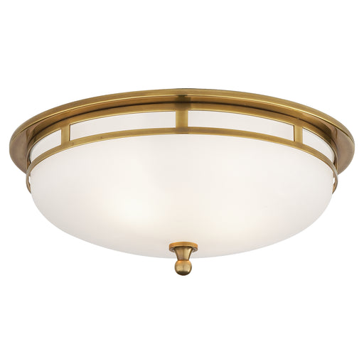 Visual Comfort Signature - SS 4011HAB-FG - Two Light Flush Mount - Openwork - Hand-Rubbed Antique Brass