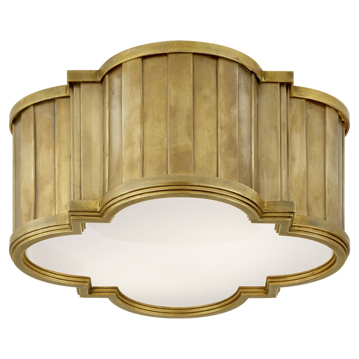 Visual Comfort Signature - TOB 4130HAB-WG - Two Light Flush Mount - Tilden - Hand-Rubbed Antique Brass