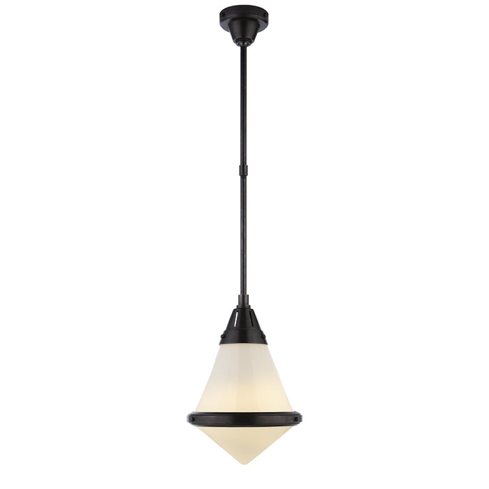Visual Comfort Signature - TOB 5155BZ-WG - One Light Pendant - Gale - Bronze