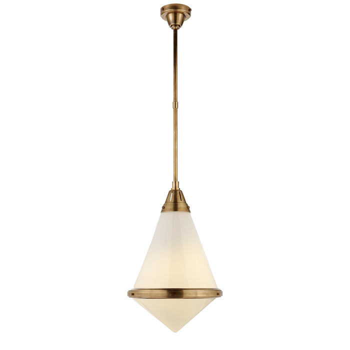 Visual Comfort Signature - TOB 5156HAB-WG - One Light Pendant - Gale - Hand-Rubbed Antique Brass