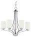 Maxim - 20035SWSN - Five Light Chandelier - Deven - Satin Nickel