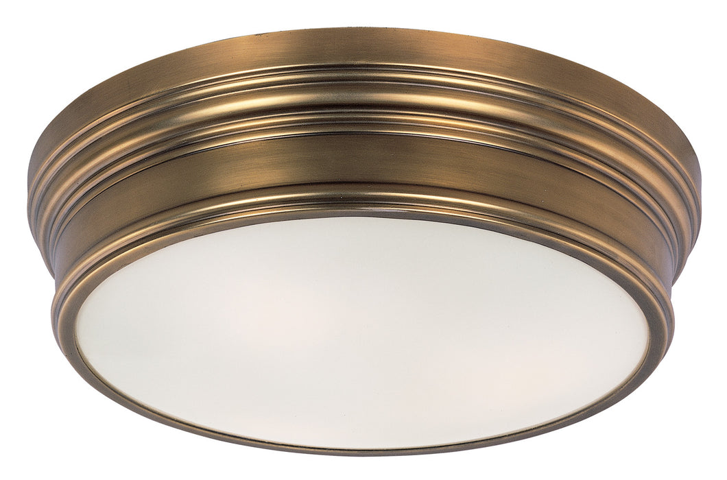 Maxim - 22371SWNAB - Three Light Flush Mount - Fairmont - Natural Aged Brass