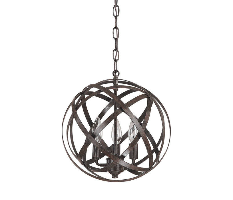 Capital Lighting - 4233RS - Three Light Pendant - Axis - Russet