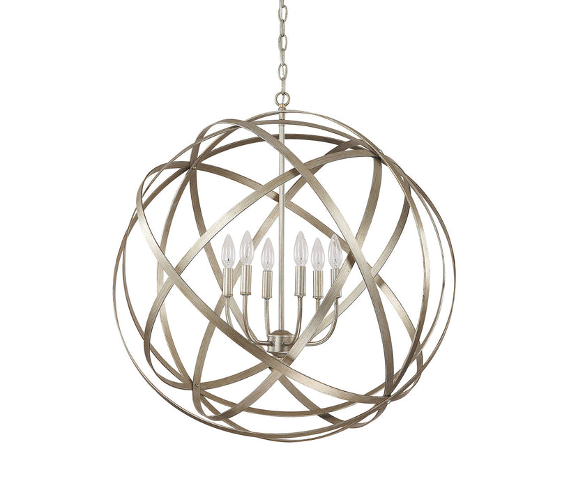 Capital Lighting - 4236WG - Six Light Pendant - Axis - Winter Gold