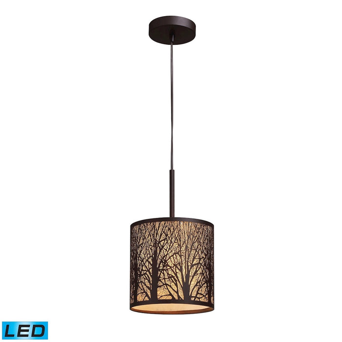 ELK Home - 31073/1-LED - LED Mini Pendant - Woodland Sunrise - Aged Bronze