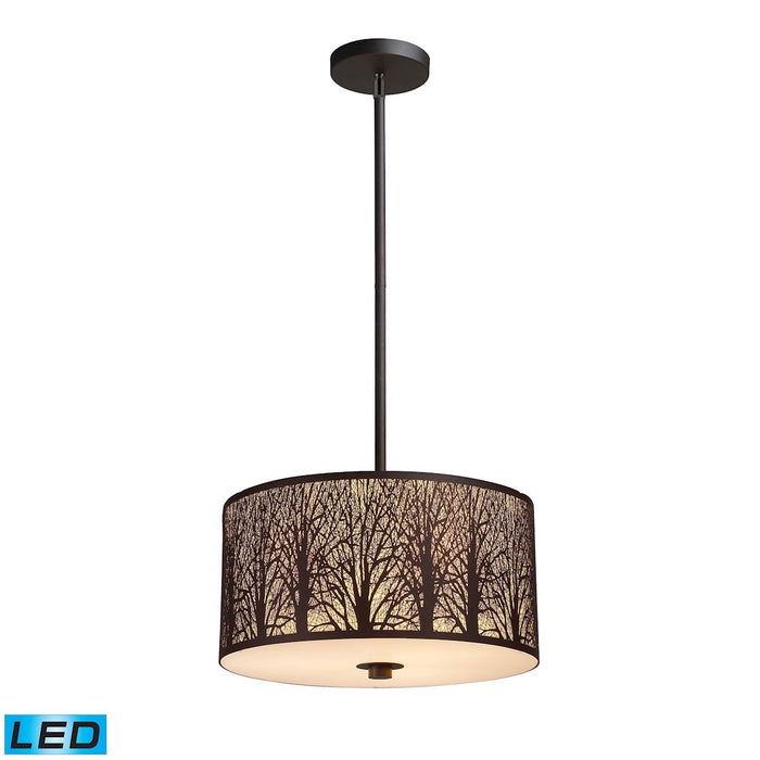 ELK Home - 31074/3-LED - LED Pendant - Woodland Sunrise - Aged Bronze