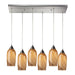 ELK Home - 31137/6RC - Six Light Pendant - Sandstone - Satin Nickel