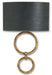 Currey and Company - 5910 - One Light Wall Sconce - Bolebrook - Gold Leaf