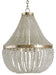 Currey and Company - 9202 - Three Light Chandelier - Chanteuse - Silver Granello