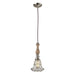 ELK Home - 65147-1 - One Light Mini Pendant - Spun Wood - Polished Nickel