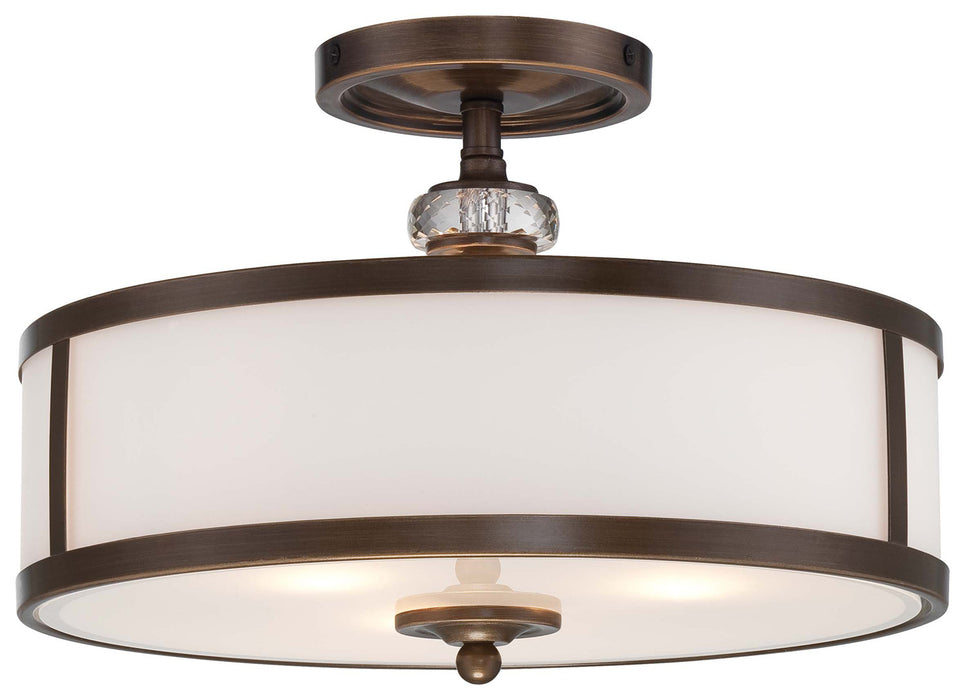 Minka-Lavery - 4942-570 - Three Light Semi Flush Mount - Thorndale - Dark Noble Bronze