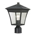 ELK Home - 8411EP/65 - One Light Outdoor Post Mount - Ridgewood - Matte Textured Black