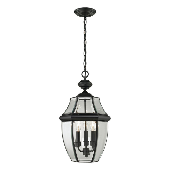 ELK Home - 8603EH/60 - Three Light Outdoor Pendant - Ashford - Black