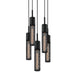 Sonneman - 4941.97-5 - Five Light Pendant - Urban Edge - Textured Black