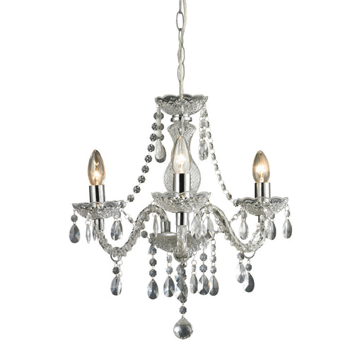 ELK Home - 144-015 - Three Light Chandelier - Theatre - Clear