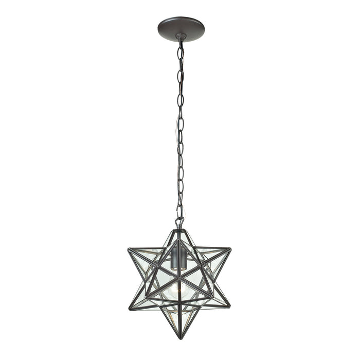 ELK Home - 145-001 - One Light Mini Pendant - Star - Oil Rubbed Bronze