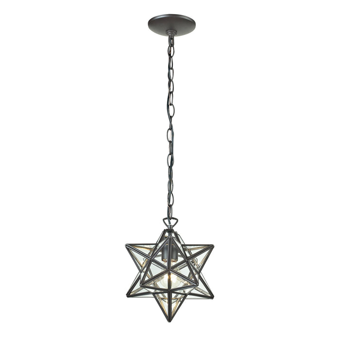 ELK Home - 145-002 - One Light Mini Pendant - Star - Oil Rubbed Bronze