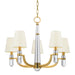 Hudson Valley - 985-AGB-WS - Five Light Chandelier - Dayton - Aged Brass