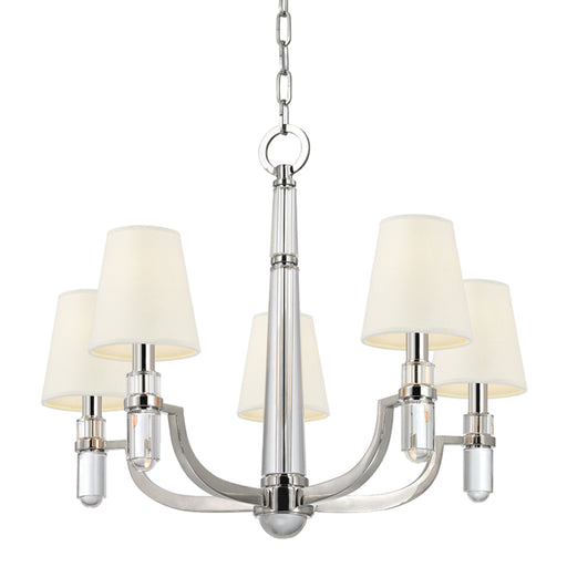 Hudson Valley - 985-PN-WS - Five Light Chandelier - Dayton - Polished Nickel