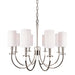 Hudson Valley - 8028-PN - Eight Light Chandelier - Mason - Polished Nickel