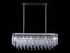 Avenue Lighting - HF1807-PN - Six Light Chandelier - Hollywood Blvd. - Polish Nickel / Clear Glass Tear Drops
