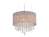 Avenue Lighting - HF1500-TP - 12 Light Dual Mount/Flush & Hanging - Beverly Dr. - Taupe Silk String